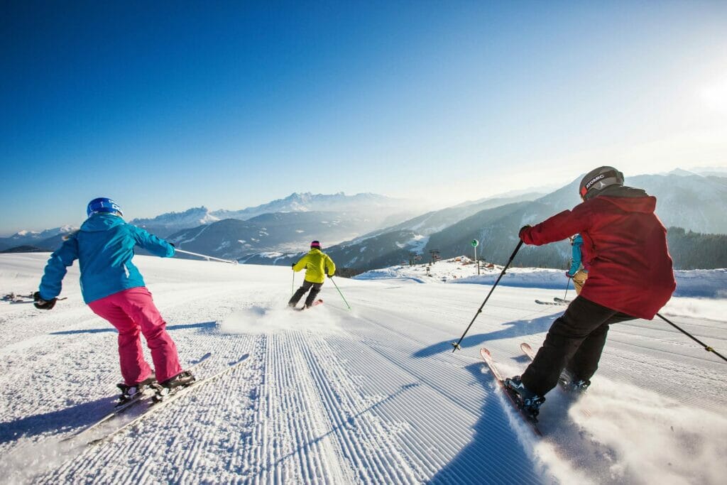 Breite Pisten Beim Skiurlaub In Der Ski Amadé